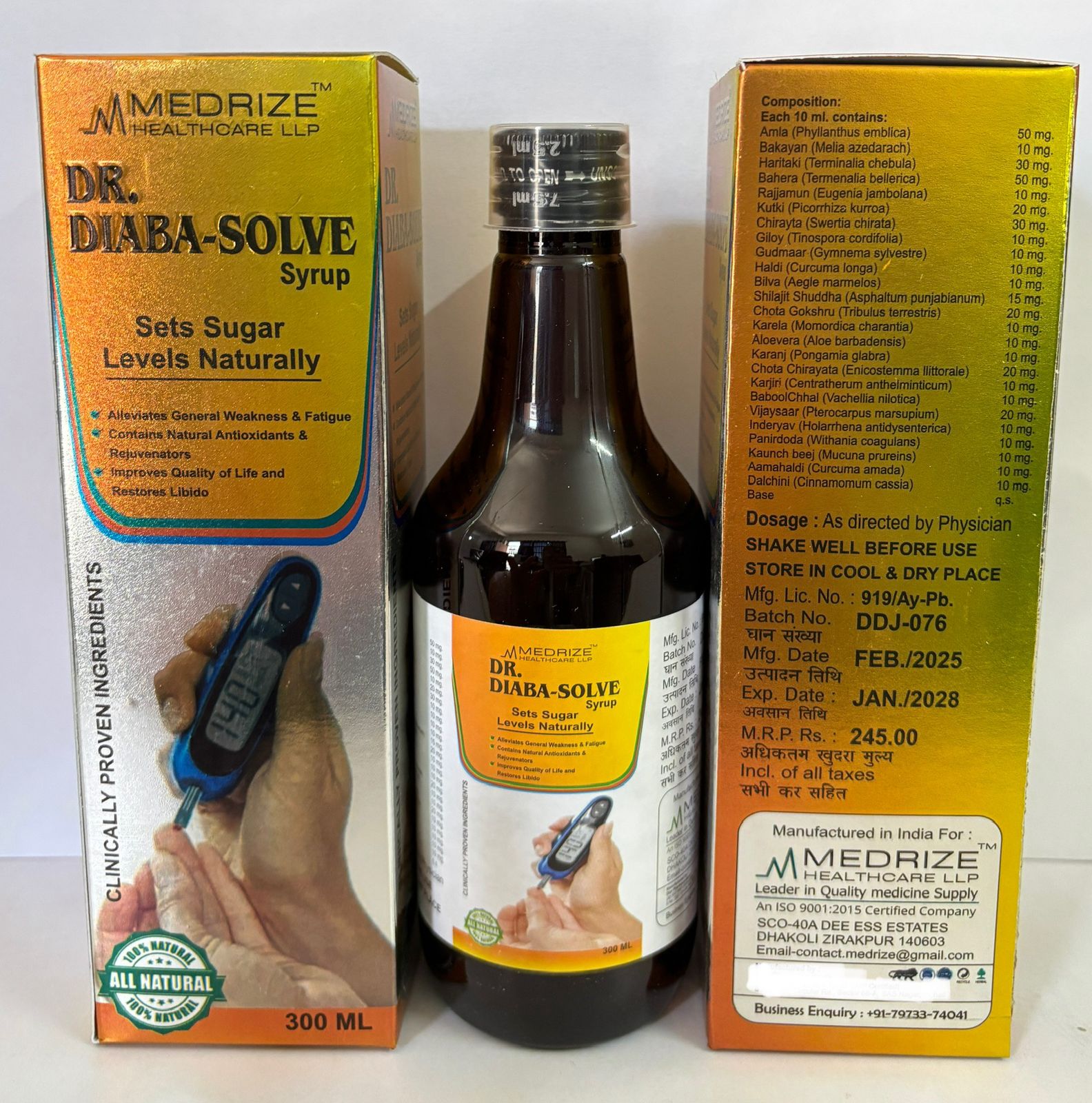 Dr. Diabasolve Diabetic Syrup