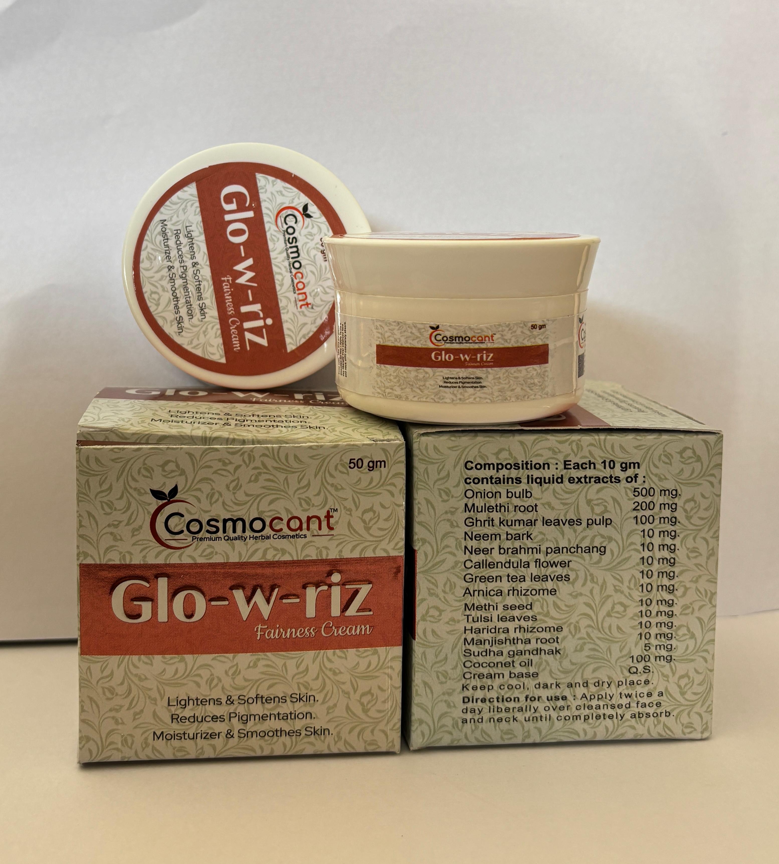 Glo-w-riz cream